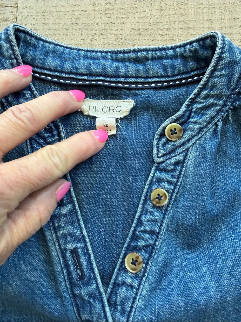 Pilcro Anthropologie denim shirt - Picture 3 of 6